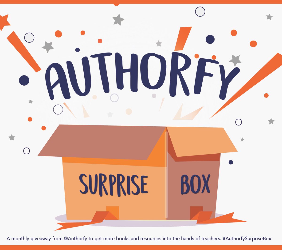 authorfy's tweet image. ARE YOU A TEACHER?

DO YOU WANT FREE BOOKS &amp;amp; DISPLAY MATERIAL?

RT/follow to win an #AuthorfySurpriseBox this September, sponsored by @usborne.

We’re teaming up with a different publisher every month to giveaway 20 boxes of books &amp;amp; other goodies. #supporteachers #inspirechildren