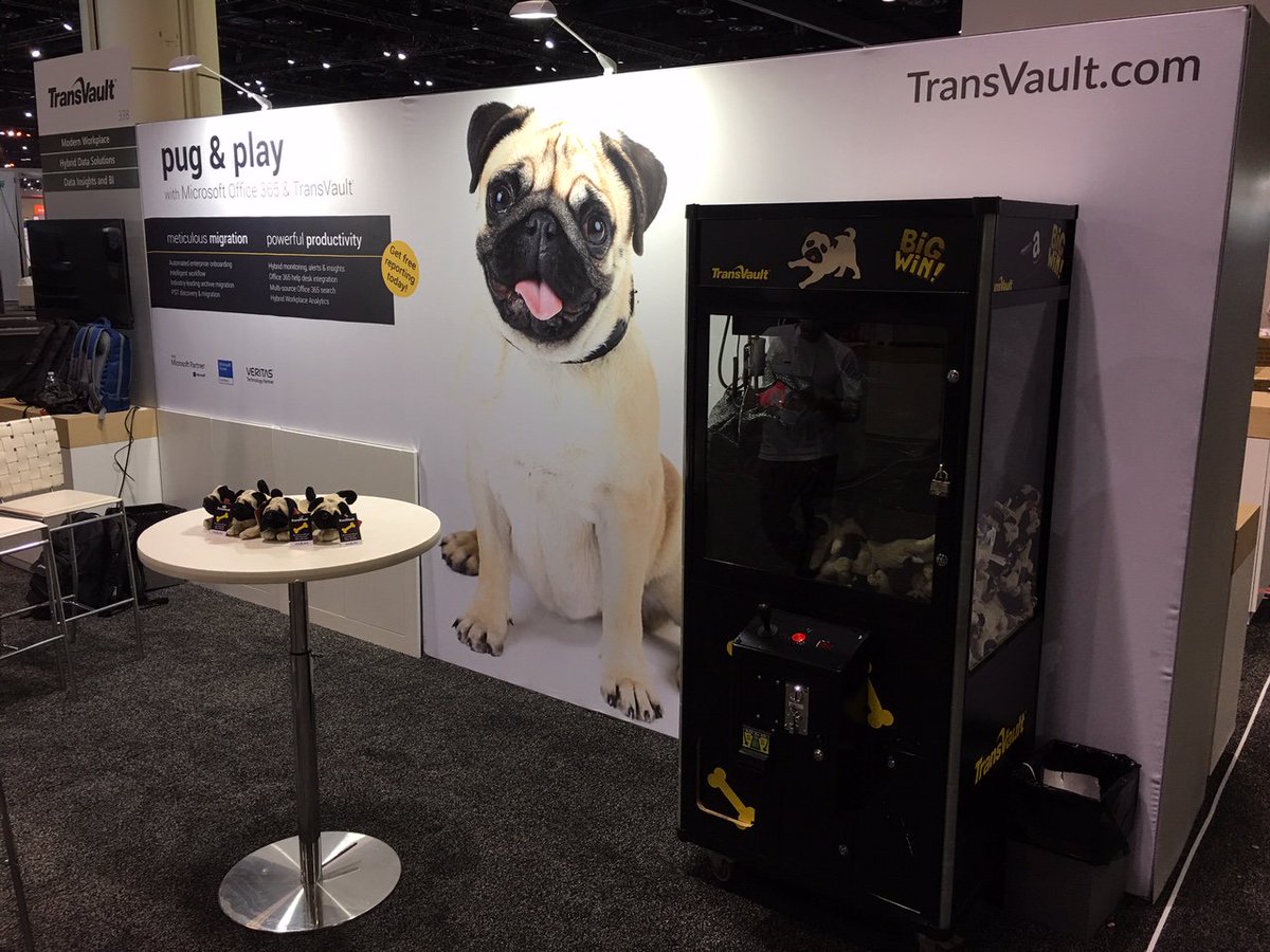 TransVault's tweet photo. Ready and willing to make you even more productive in @Office365 #msignite booth 338 https://t.co/M4otkwrDND