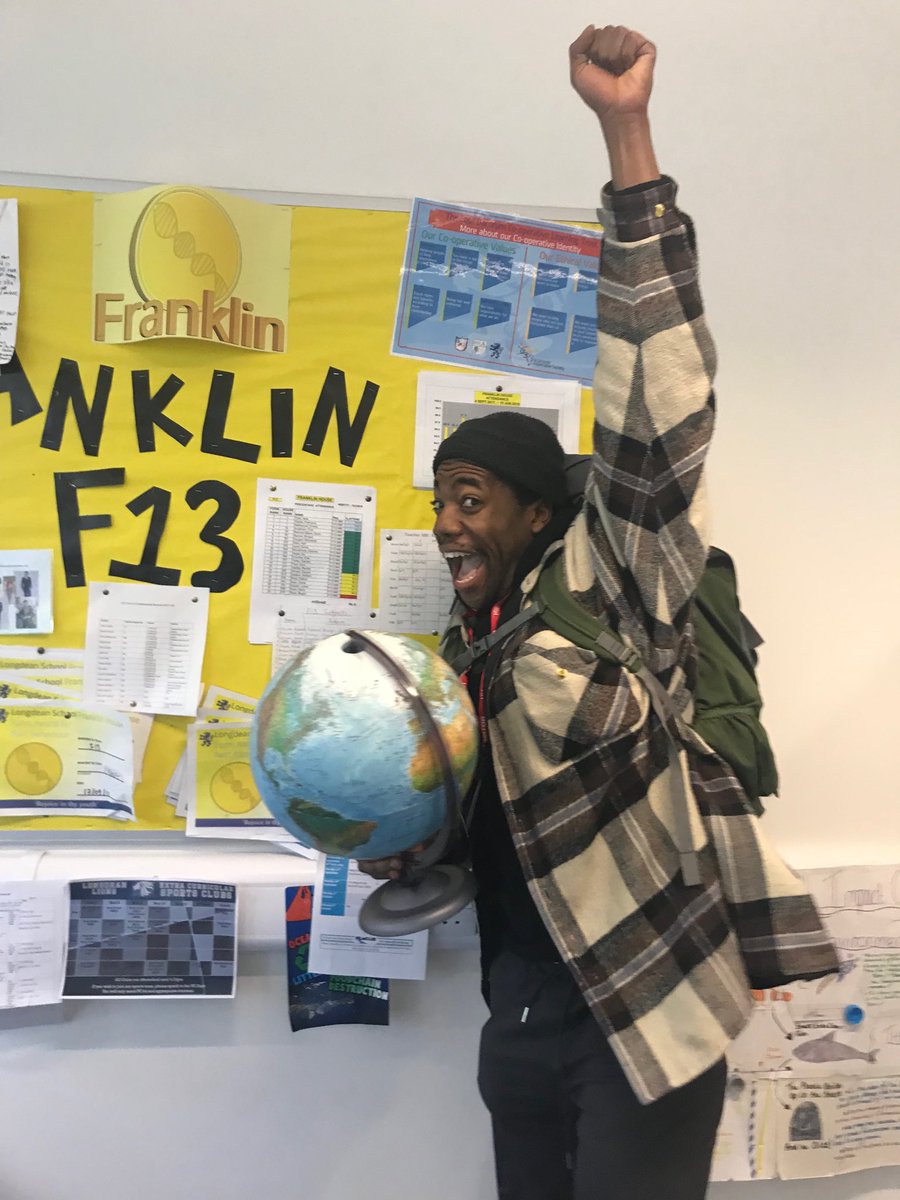 longdeangeog's tweet photo. Look who is back at Longdean!Ex geographer Fehinti Balogun dropped in today to say hi and remember his times here. He is currently performing in the West End to rave reviews in The Importance of being Earnest at the Vaudeville Theatre. https://t.co/h4biiY3C2Q https://t.co/6vllWn46rI