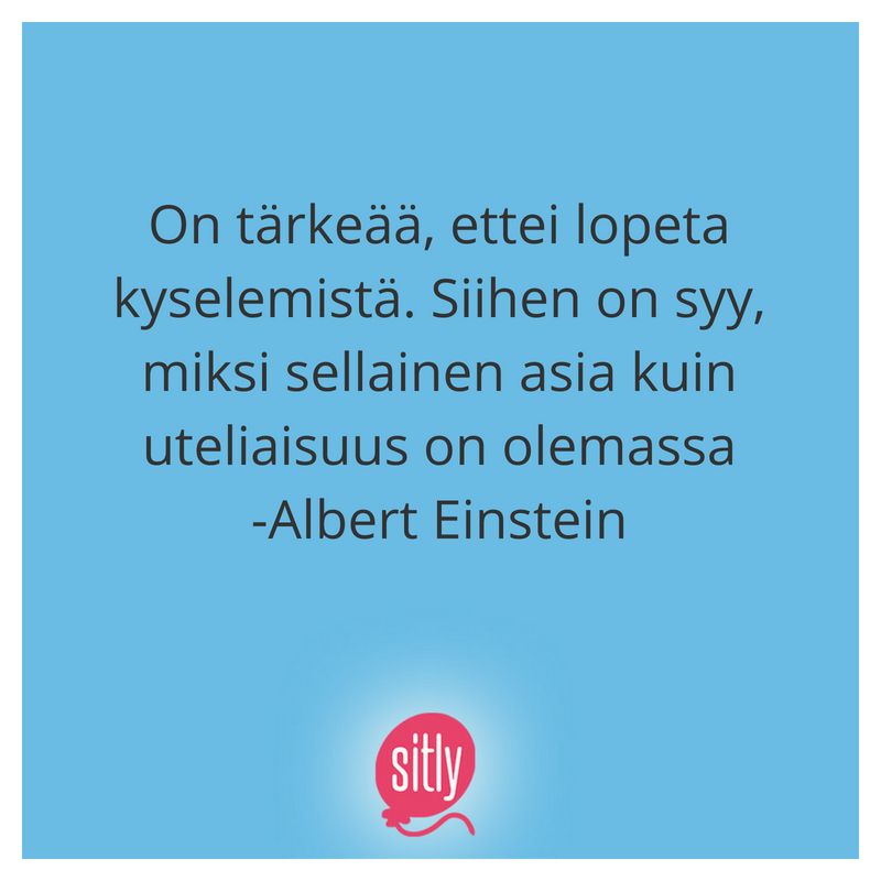 jopa #alberteinstein on korostanut #kyselemisen ja #uteliaisuuden merkitystä! Annetaan siis lasten kysellä ja yritetään jaksaa vastata! #kyselyika kunniaan!

#lapset #lastenhoito #lastenhoitaja #lapsenvahti #sitly