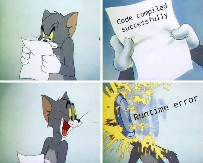 ArpitBora's tweet image. Just when you think it worked 😅
#ProgrammersHumour