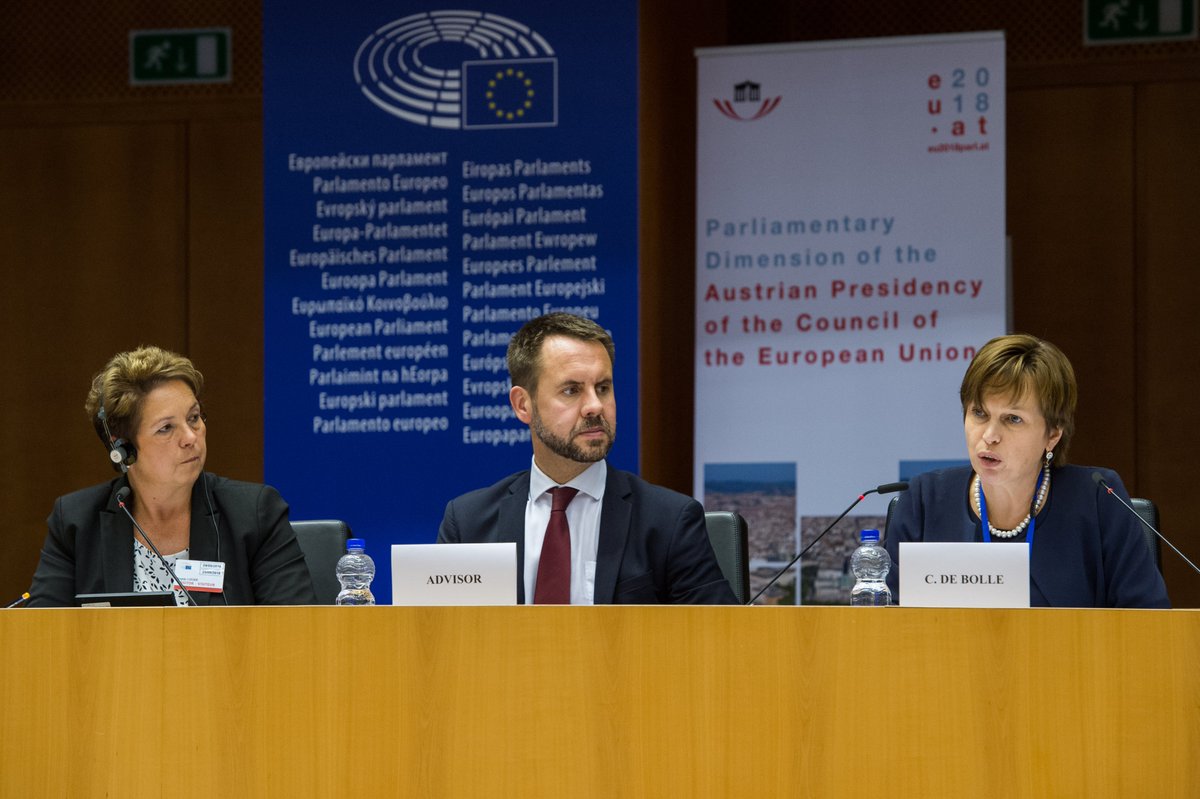 OeParl's tweet photo. We want to establish @Europol as a platform for exchange of expertise & increase the cooperation with the #EU & intern. institutions & agencies. It's vital to continue to invest in new tools and increase interoperability, says Executive Director #DeBolle at today's #JPSG meeting https://t.co/RoYzDGHJxq
