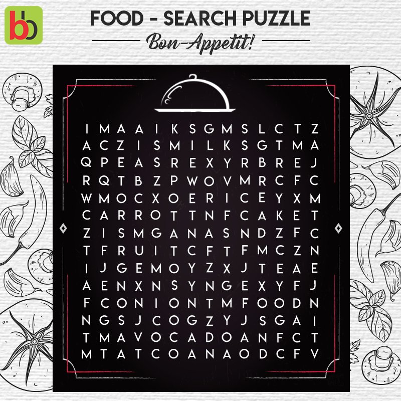 Bigbasket Tantalize Your Taste Buds With This Simple Food Search Puzzle Comment Below With All The Yummies You Can Spot Bon Appetit Foodpuzzle Yummies Bigbasket T Co Yslinxfrih