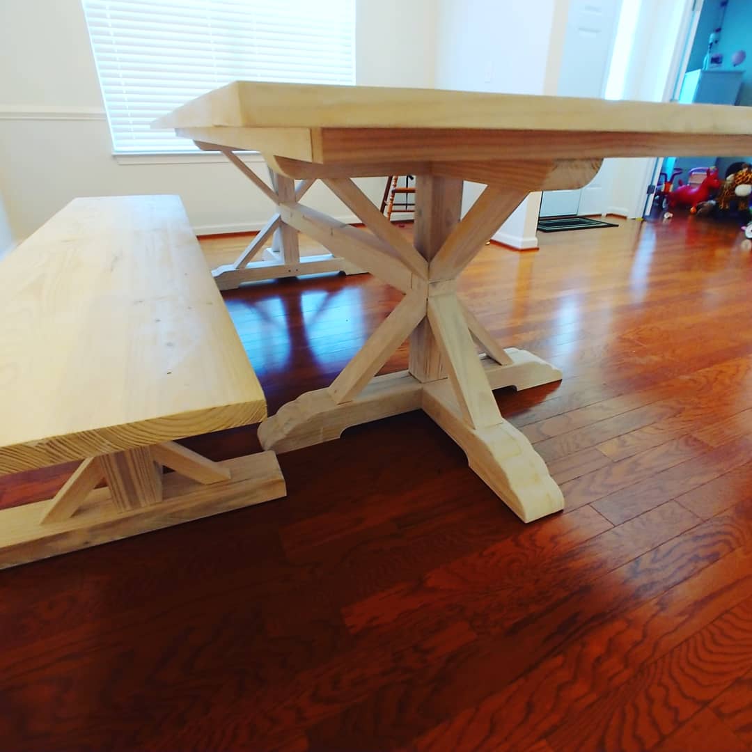 IDoItWise's tweet photo. Massive 4x8 table complete! #bigasstable #doitwise @tungoilfinishes @GeneralFinishes https://t.co/fbkFxzKiVT