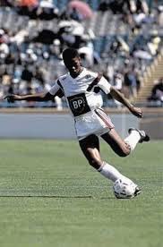 zarsport's tweet image. Abel “Chucklus” Shongwe while still at Moroka Swallows in the 90s.#SAHeritage