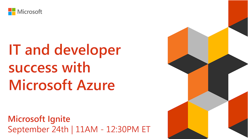 Azure's tweet photo. Scott Guthrie and Julia White are about to take the stage at #MSIgnite to demo the latest advances in Azure. Watch live: https://t.co/ymJ0DdaeOB https://t.co/w2fMrdG9ao