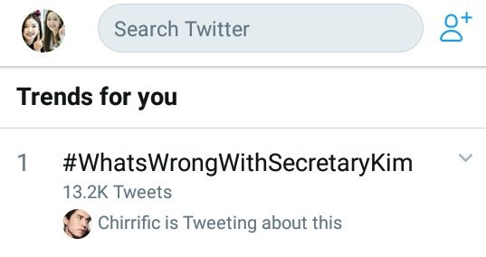 Kyoojung22's tweet photo. Top spot trending.  #WhatsWrongWithSecretaryKim https://t.co/41vUwVvgkv