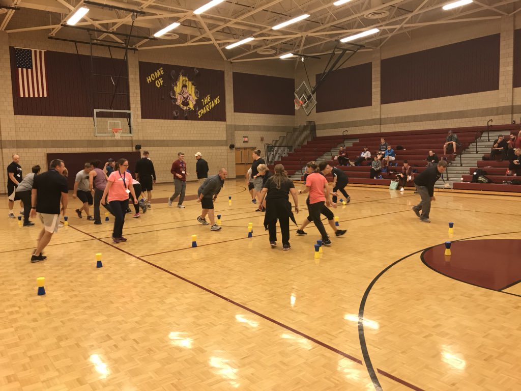 JordanStolp_GS's tweet photo. Small sided games with #ToppleTubes at #NDSHAPE2018. @NDSHAPE #@GopherSport https://t.co/jGGJXu7WJO