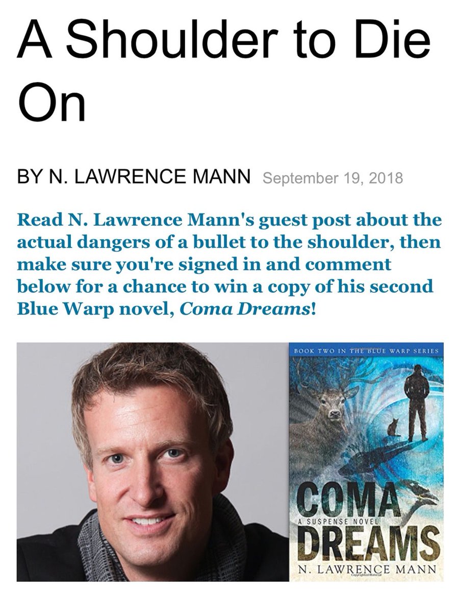 In this guest article for <a href="/crimehq/">Criminal Element</a>, I debunk some common #medical #myths about shoulder bullet wounds in #fiction. buff.ly/2MSRfUI
#amwriting #amreading