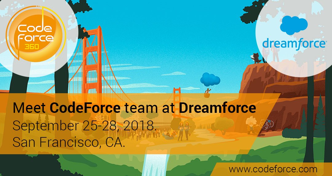 codeforce360's tweet photo. Meet @codeforce360 team at #Dreamforce in San Francisco and get every bit of #learning, #inspiration, and #fun out of Dreamforce.
#Salesforce #CodeForce360 #networking #staffaugmentation #Trailblazers
https://t.co/ncIxEWb1bn https://t.co/yb8VFuMzmI
