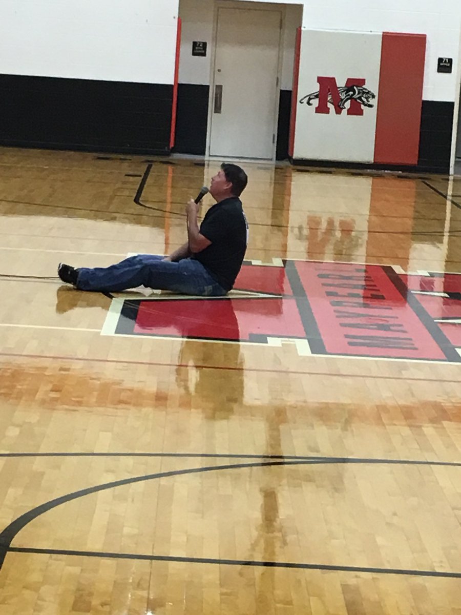 T_B_Garrison's tweet photo. Ronnie Hill came and spoke to the 7th/8th grade about bullying. This was the best assembly EVER! Check out https://t.co/XKOxXQ1wD7 https://t.co/hw4uGKvFxp