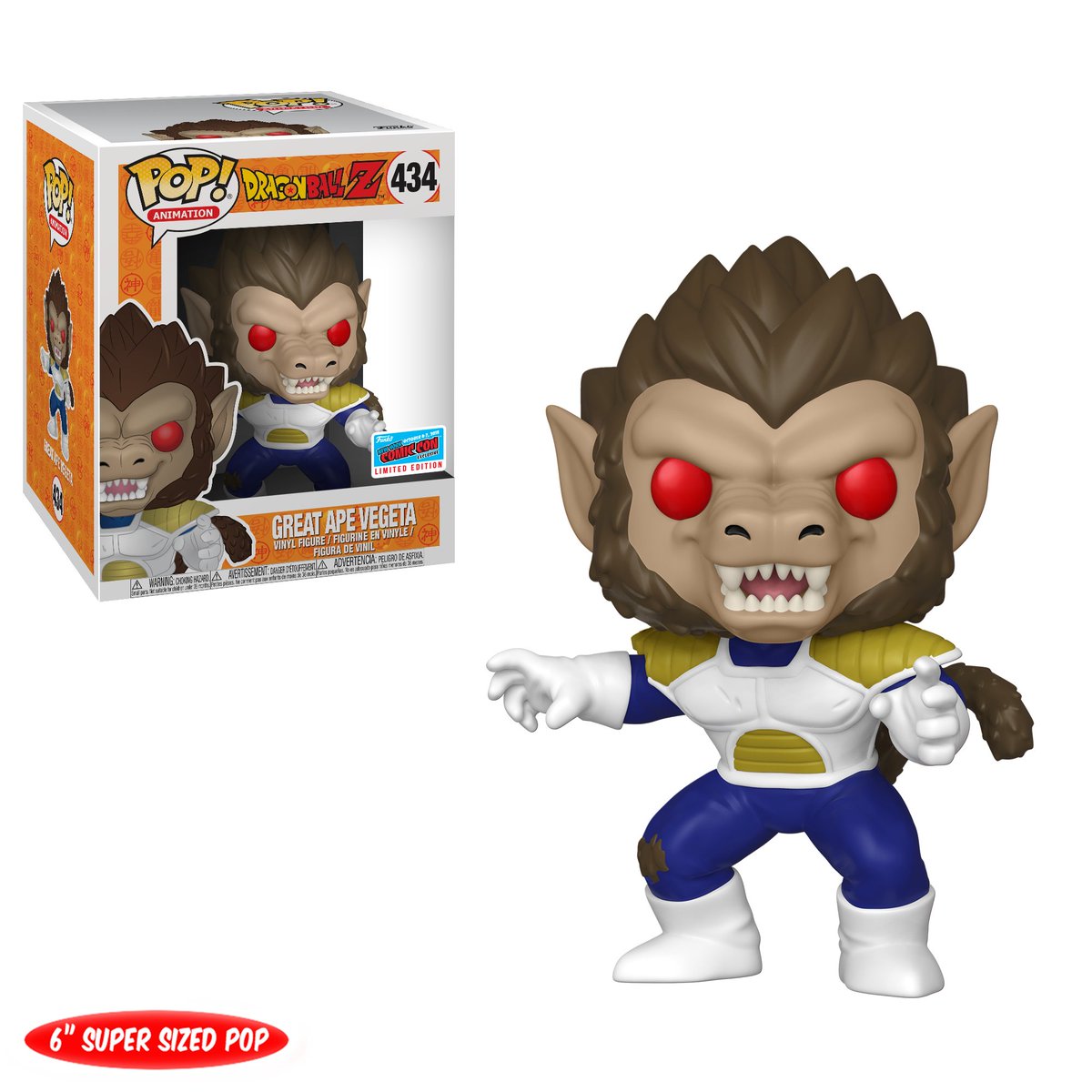 OriginalFunko's tweet image. RT &amp;amp; follow @OriginalFunko for the chance to win an NYCC 2018 exclusive 6-inch Great Ape Vegeta Pop! #FunkoNYCC