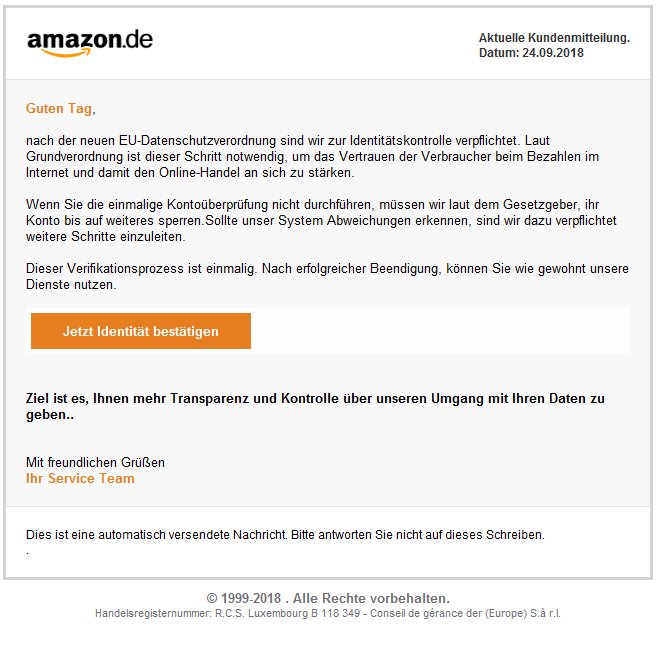 Netter versuch an mein Konto zu kommen. Bitte nicht anklicken wenn so eine Mail kommt #Betrug #pishing #Passwort #Warnung #Service #Amazon #onlinehilfe@onlinehome.de