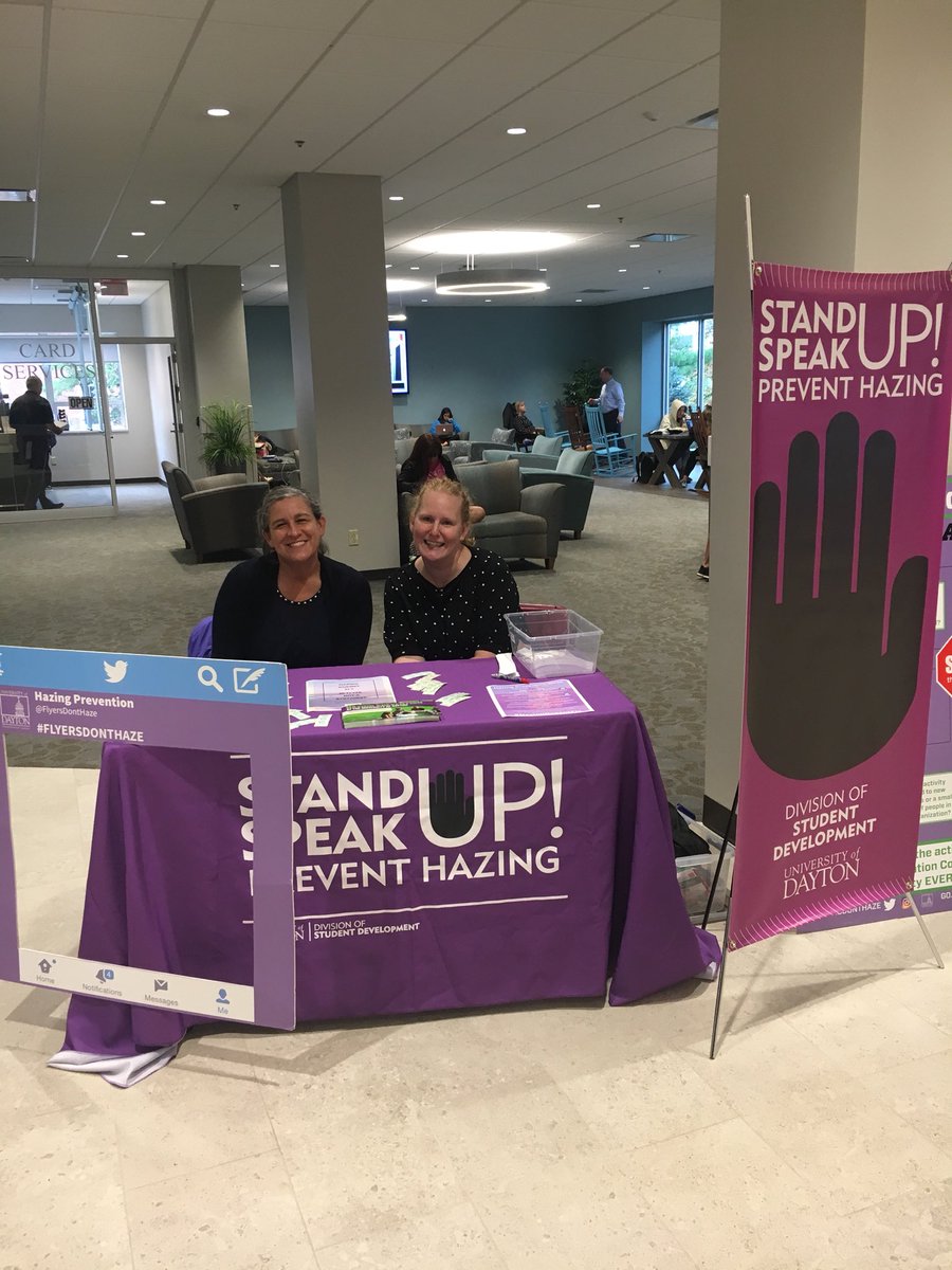 Stop by our Hazing Prevention table today and this week and win UD Basketball tickets!!