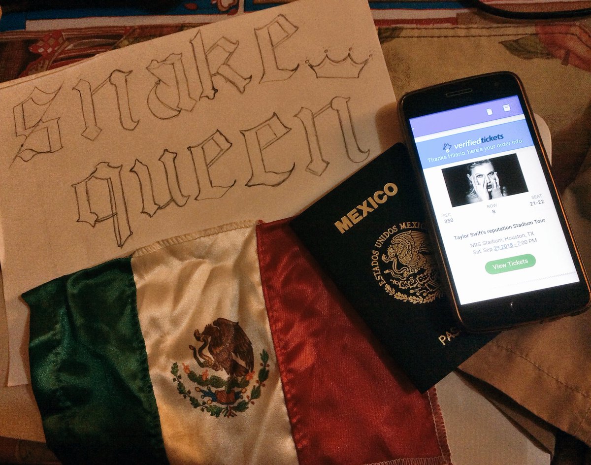 paolacerc's tweet image. Five days! 😭❤️
A mexican swiftie is ready to travel to #repTourHouston 😍🇲🇽✈️🇺🇸🐍✨ @taylorswift13 @taylornation13 @repStadiumTour @TaySwiftMex @latinsonreptour #LatinSwiftiesOnRepTour @nrgpark 🤞🏼