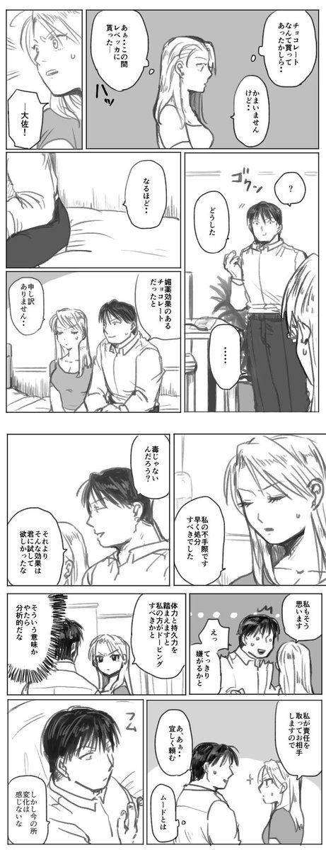 ロイアイで媚薬を飲む話 