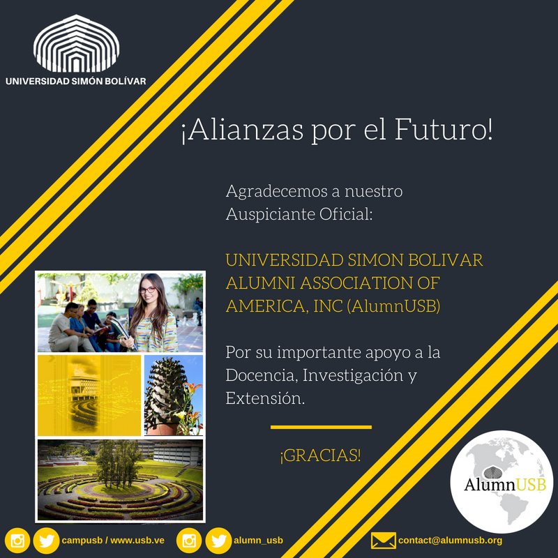 campusb's tweet photo. La #UniversidadSimónBolívar tiene el mejor Aliado: @Alumn_USB, #ONGsinfinesdelucro integrada por #EgresadosUSB a nivel mundial unidos para ayudar a la Universidad vía donaciones. #USBve #crowdfundingUSB #usbenelmundo #ayudaUSB #heplingUSB https://t.co/mE7nJD2yD1
