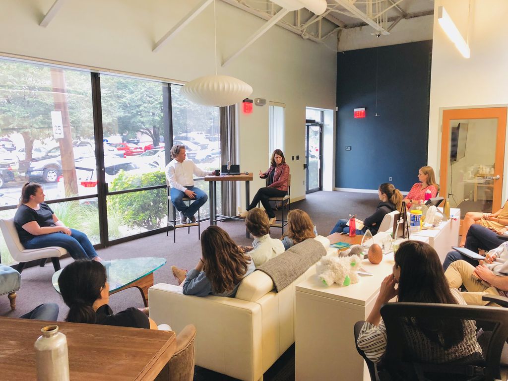 SignalVine's tweet image. Friday was a great day at Signal Vine. Feeling very grateful to have had board member @tmwincup in the office. Customer focus and urgency were the themes of the day. 

#highered #techstartup #nudgetech