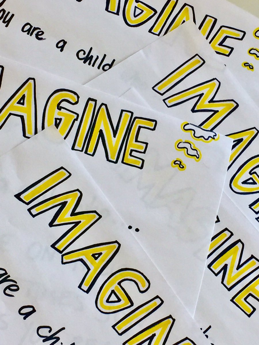 Putting the finishing touches to our colourful tools for tomorrow's #thincschools programme which will help stimulate #imagination &amp; #curiosity in 9yr olds #designthinking #education #springnotsnap