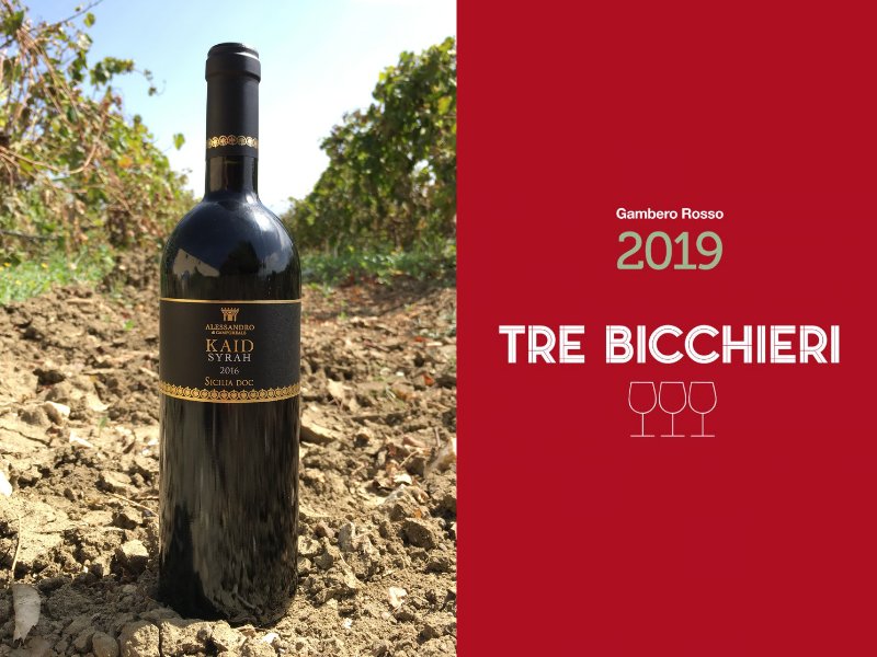Tre Bicchieri al Kaid Syrah 2016! Grazie <a href="/ilGamberoRosso/">Gambero Rosso</a> 🍷🍷🍷Scoprite di più >> bit.ly/TreBicchieriKa…