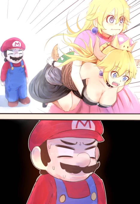姫が攫われた!!
#クッパ姫 #ピーチ姫 #Bowsette 