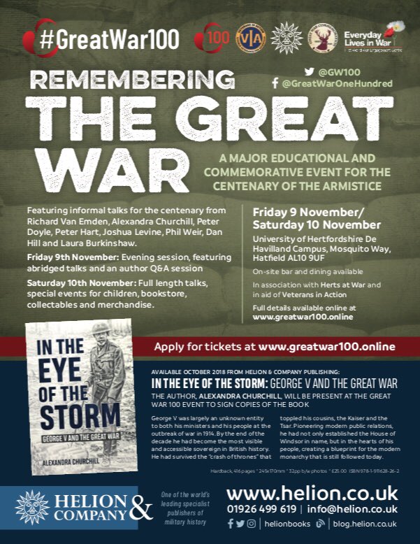 GWar100's tweet photo. Hurrah! You can now apply for free tickets (or secure them definitley with a donation to @viacharity follow instructions on the site) to #GreatWar100 @GWar100 kids events &amp; talks from @churchill_alex @DanHillHistory @ProfPeterDoyle  @richardvanemden https://t.co/BkUeevAu1B https://t.co/vRjHOU7LwY