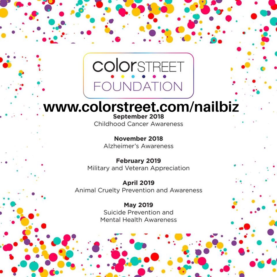 MLMsignUP's tweet image. What an amazing company! It’s fun and look at the causes it donates to visit colorstreet.com/nailbiz #ChildhoodCancerAwareness #militaryappreciation #AlzheimersAwarenessMonth #peta #SuicideAwarenessMonth