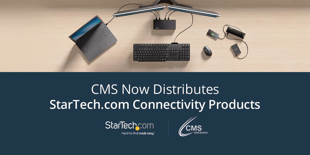 CMSDistribution's tweet photo. @CMSDistribution is excited to announce the new partnership with https://t.co/4EhkSzWihM Click here to learn how @STARTECHdotCOM can connect your business to a successful future: https://t.co/cRYjq5ssjm https://t.co/k1Bl6SqWN8