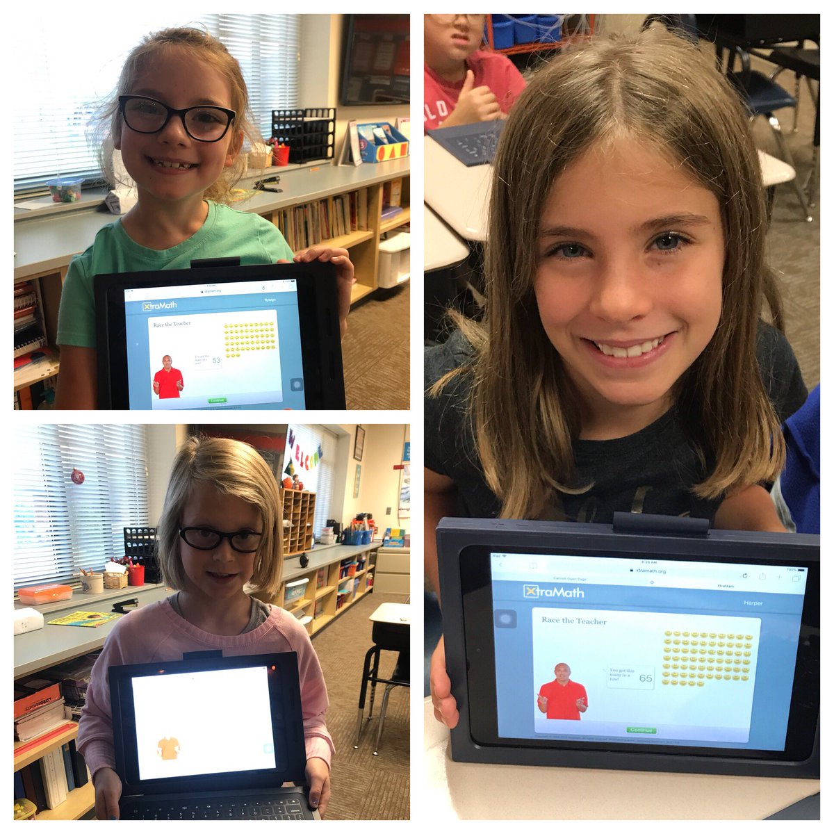 These gals are heavy hitters with their math facts! #jbsrocks #gcscoride #girlpower