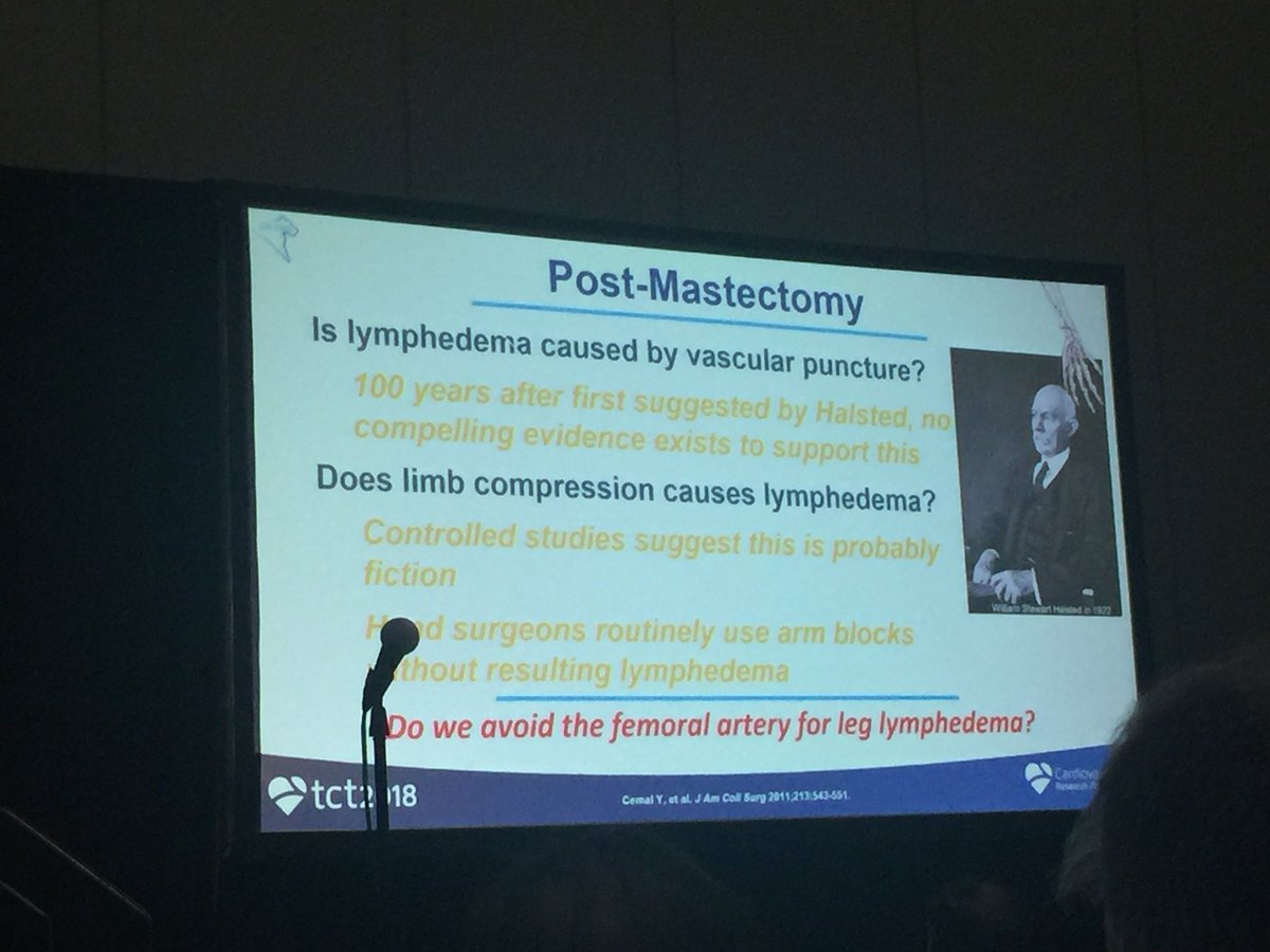 mmamas1973's tweet photo. #RadialFirst @Radial_ICG giving a nod to #CarrotSquad and #DropAndDo20 when discussing radial in breast CA pts. Radial is not a contraindication and breast cancers shouldnโt be made into a risk factor for a RP haemorrhage #TCT2018 @mirvatalasnag @AntoniousAttall https://t.co/xgLBnkBrLQ