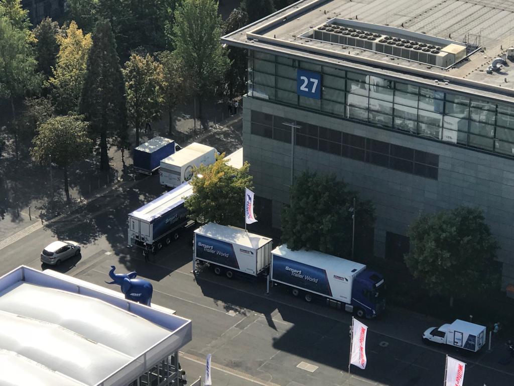 CargobullUK's tweet photo. We're not just inside at @iaa_nfz #IAA2018 - the #SmartTrailerWorld is also outside too! https://t.co/dMfvnfJG0x