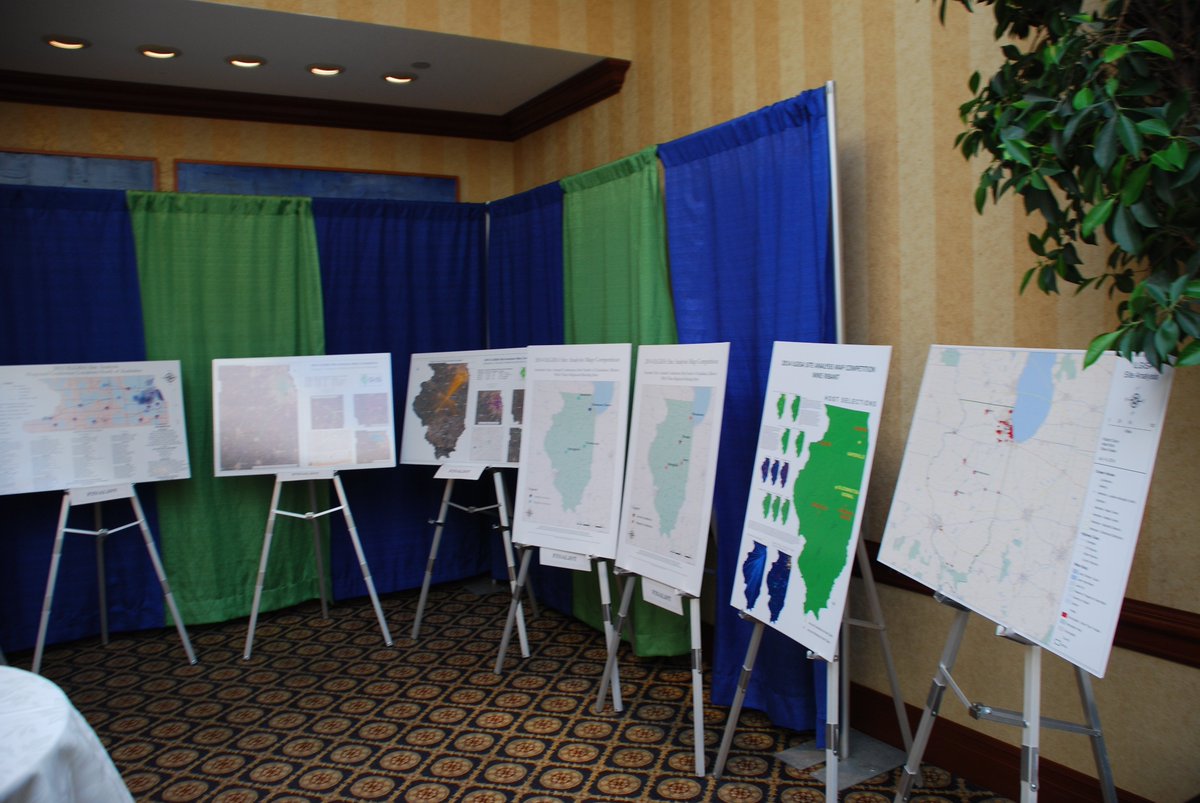 ILGISA's tweet photo. #MondayMemories to the posters at the 2014 ILGISA Conference! To submit a poster email contact@ilgisa.org by 9/28. More Conference info here: https://t.co/0mwuRNTb3s #ILGISA #IllinoisGISAssociation #Mapping #Illinois #Education #Conference #networking #Python #ArcGIS #LiDAR #UAV https://t.co/raDHSJRcYL
