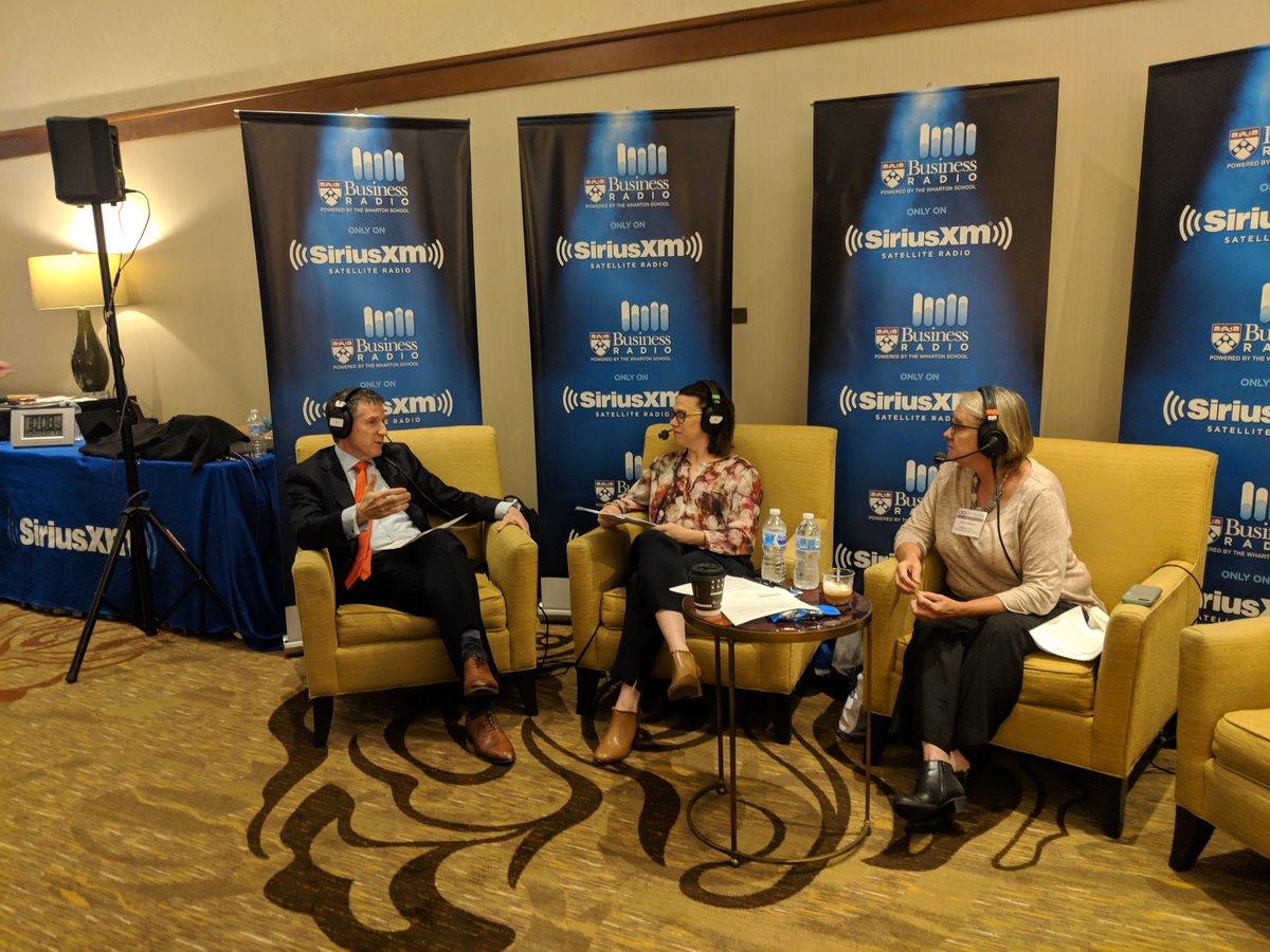 CEOConnection's tweet photo. Thanks again to @SIRIUSXM @BizRadio132 for recording Dollars and Change at the #midmarket2018 check out the show, Thursday morning at 8am! https://t.co/gK6zdv8FsF