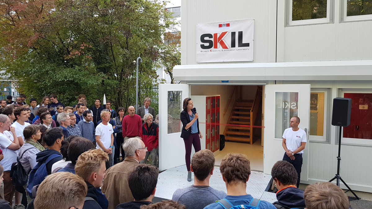 EPFL_en's tweet image. Today, EPFL inaugurates the #SKIL, a place where Bachelor and Master students can turn their ideas and visions into concret projects. #epflSKIL #epflENAC