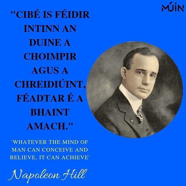 muinirish's tweet photo. Spreagadh an lae. Motivation of the day

FREE Online FaceTime Grind:
Sign Up:  LINK IN BIO  https://t.co/eCfi9xaNc8

@napoleon_hill_foundation 
#muinirish #irishgrind #gaeilge #grinds #leavingcert #leavingcert2018 #irish #education #movie #school #succe… https://t.co/KyXa33bAKZ https://t.co/wLV18FJpqF