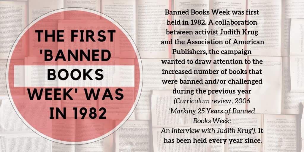 BBReadathon's tweet photo. The first fact of the #BBReadathon is that #BannedBooksWeek has been held in the last week of September every year since 1982. https://t.co/BCinhiFIhQ