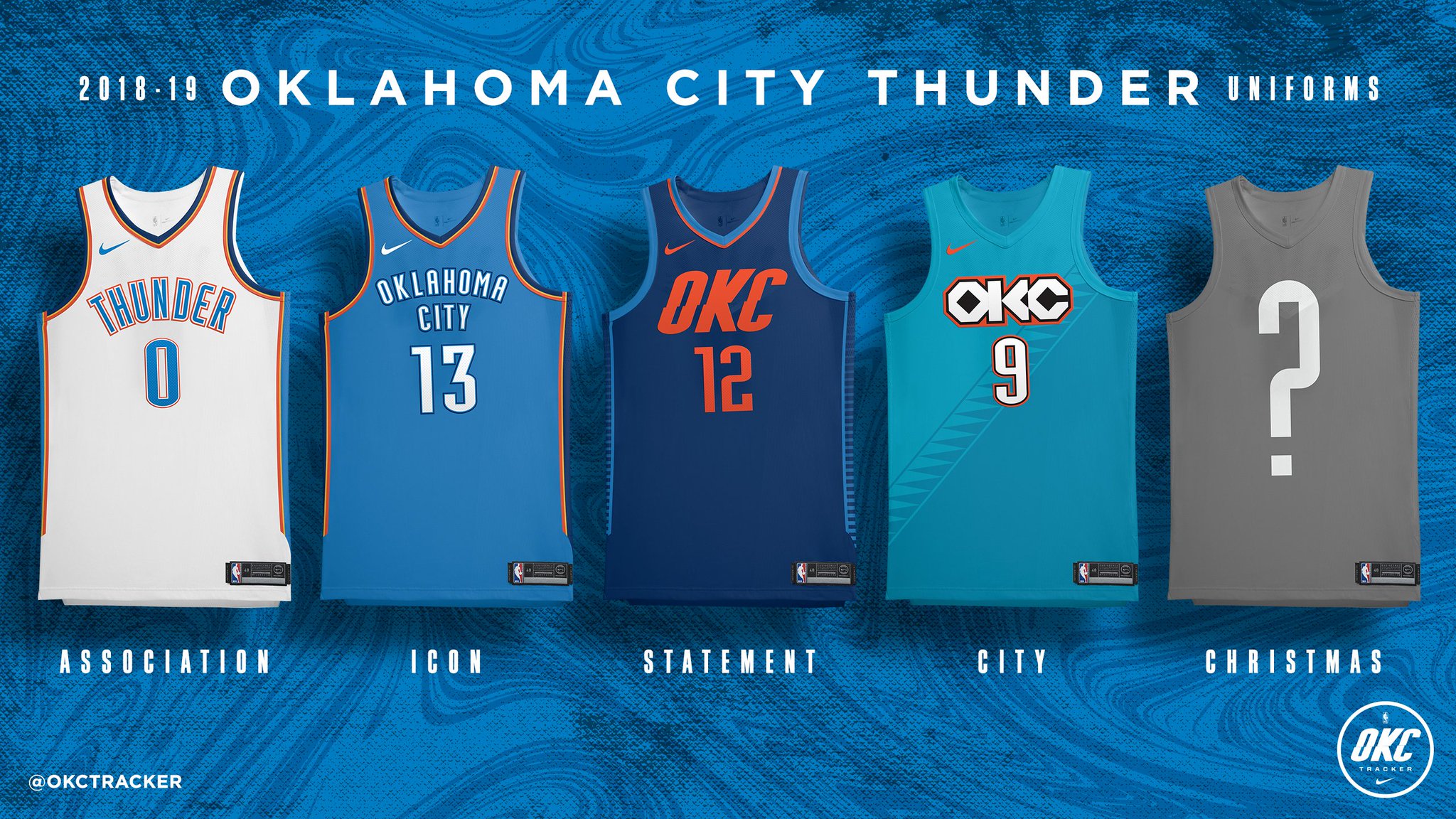 okc christmas jersey 2018