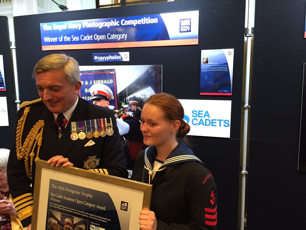 Brilliant evening <a href="/RoyalNavy/">Royal Navy</a> Photography Awards.  Very honoured that <a href="/SeaCadetsUK/">Sea Cadets</a> recognised alongside the amazing photographic talents of the RN.  BZ to Leading Cadet Shanna of <a href="/Rosyth_scc/">RosythSea&RoyalMarinesCadets</a> this year's winner.  She is also a great trombonist whose next stop is <a href="/RMBandService/">The Bands of HM Royal Marines</a>