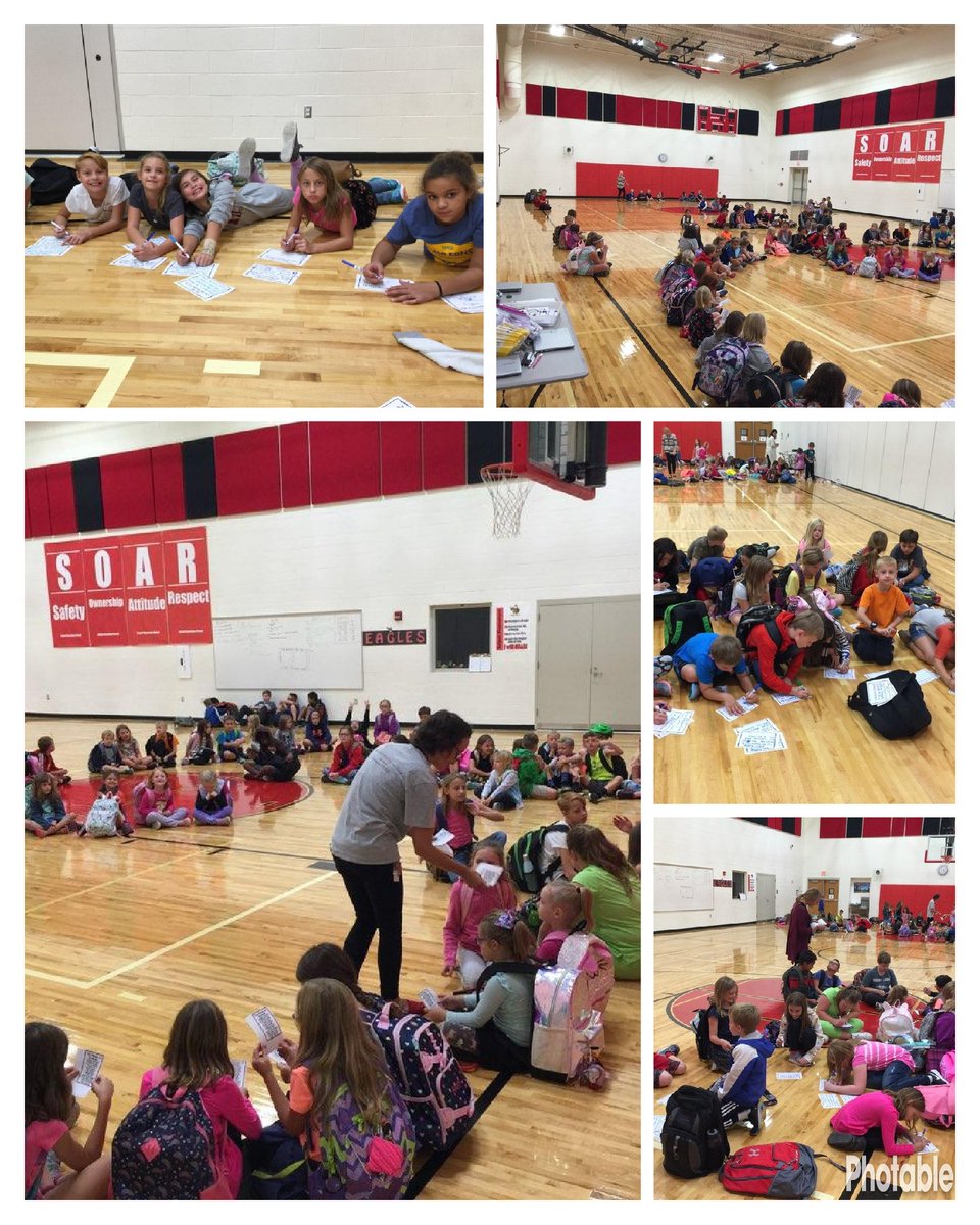 We are amazed!  We have 128 Kindness Crusaders this year!  This meeting we focused on respect and what it looks like in various places. #seipeltsoars #kindnesscrusaders #milfordsoars