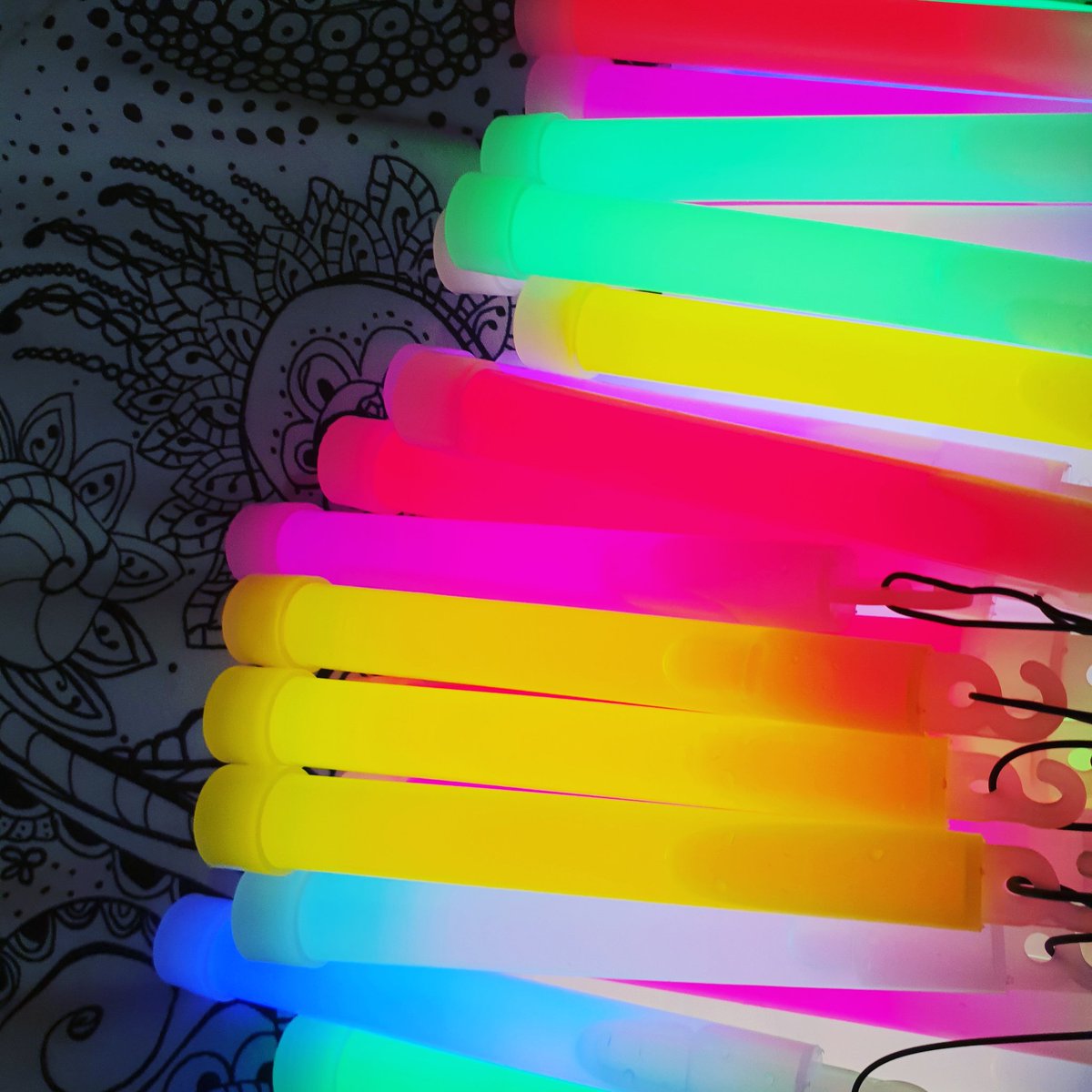 Residential evenings are always made better with glowsticks