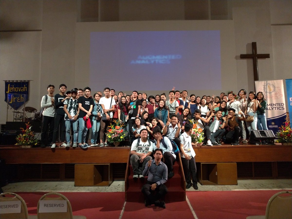 ymerejlari's tweet image. Mas gusto ko tong seminar kesa nung una 😁 

#AugmentedAnalytics #DataSciencePH