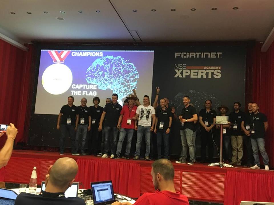 joy_system's tweet image. Joy System protagonista oggi al NSE Fortinet  Xperts Academy 2018. Il team capitanato dal nostro Ceo Filippo Rossi e composto da Andrea  Zendri, Christian Rainer, Nicola Bandini e Stefano Villa, è arrivato  PRIMO nel contest #CaptureTheFlag