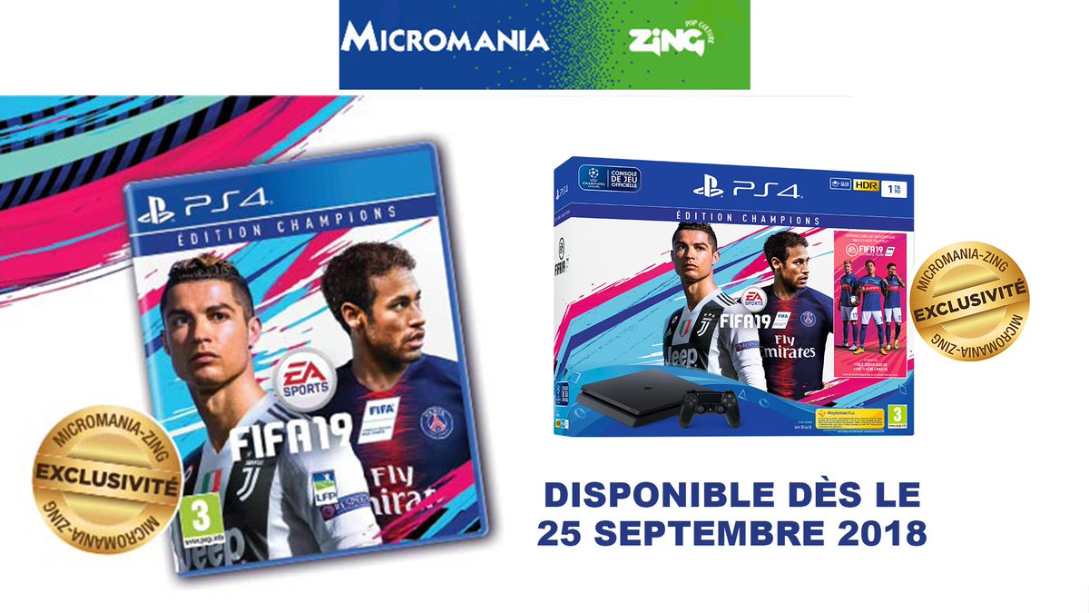 TBT9_W9's tweet photo. 🎁 Tentez de gagner une console de jeu + #Fifa19 > #TPMPJeu ! 👏🙂
Merci @Micromania_fr qui sort 3 jours avant la sortie officielle le jeu #Fifa19EditionsChampions ! Une exclusivité #MicromaniaZing dès le 25 Septembre. Plus d'infos sur cette exclu > https://t.co/YEGEN1dY4i https://t.co/EKVV5WLoOf