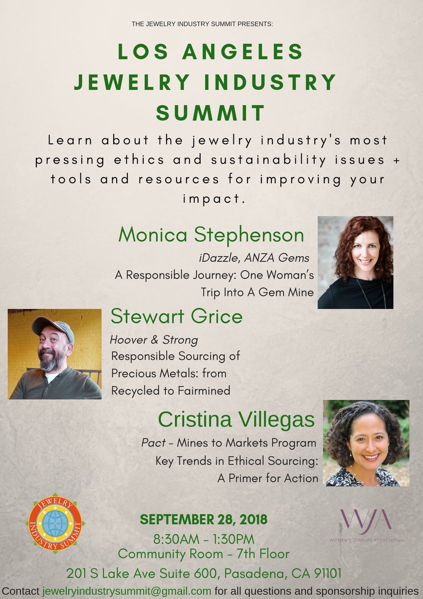 Join us this Thursday in Los Angeles to learn actionable steps for responsible sourcing from the experts! @ANZAgems @EthclMtlsmths @cvillegas16 #responsiblejewelry #LAjewelry #ethicalgems eventbrite.com/e/la-jewelry-i…