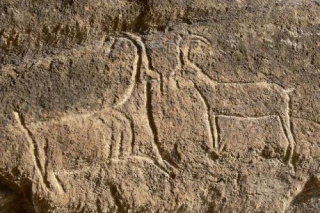 KompasAZ's tweet photo. Gobustan State Reserve is very rich in archeological monuments, the reserve has more than 6,000 rock carvings, which depict primitive people, animals, battle-pieces, ritual dances, bullfights, warriors with lances in their hands, on the average dating back to 5,000-20,000 years. https://t.co/GswCbisWnV