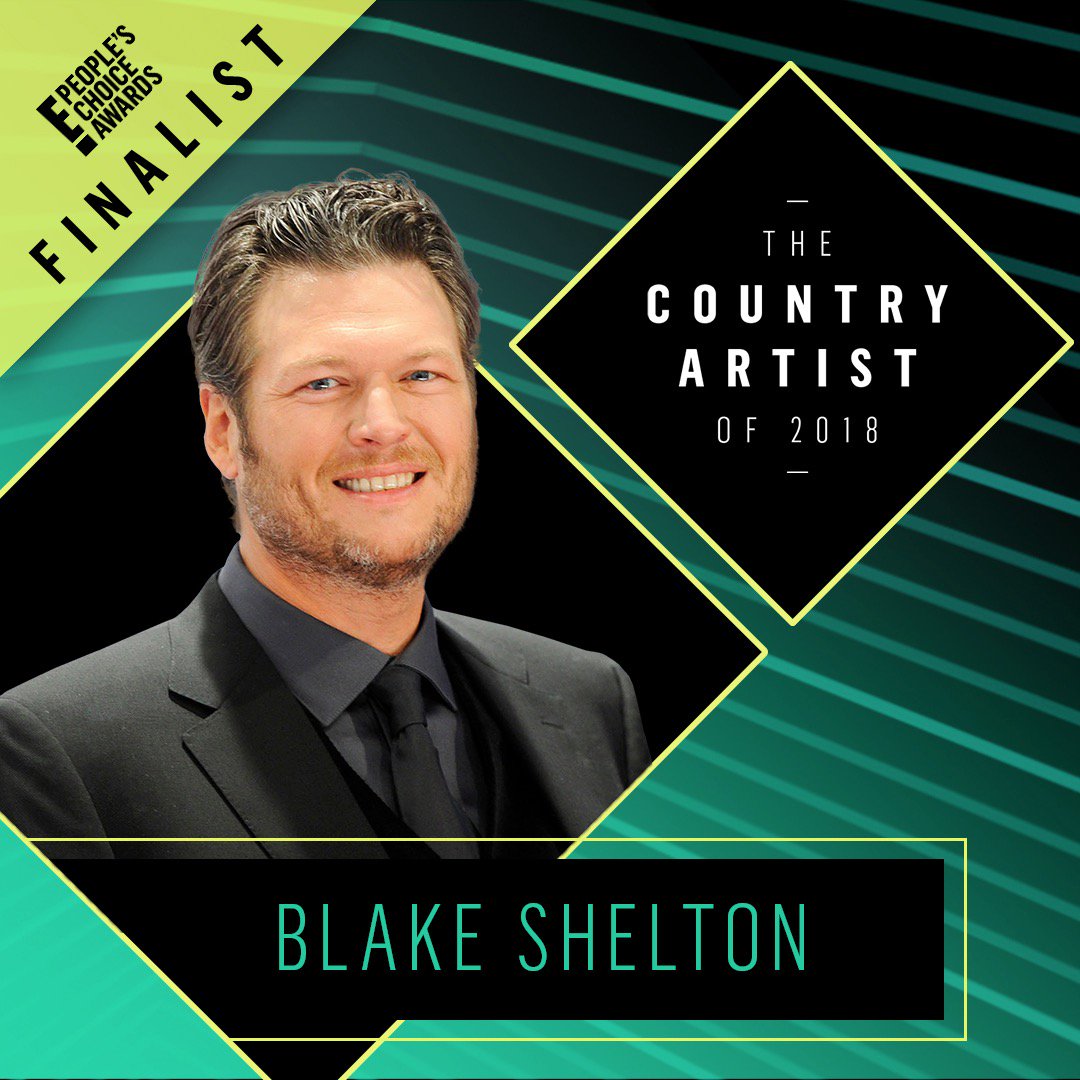 Y'all did it!! #BlakeShelton is a finalist in #TheCountryArtist category for the #PCAs! The final round the voting will stay the same! So you know what that means...RETWEET this or vote here: pca.eonline.com/?source=social… - Team BS