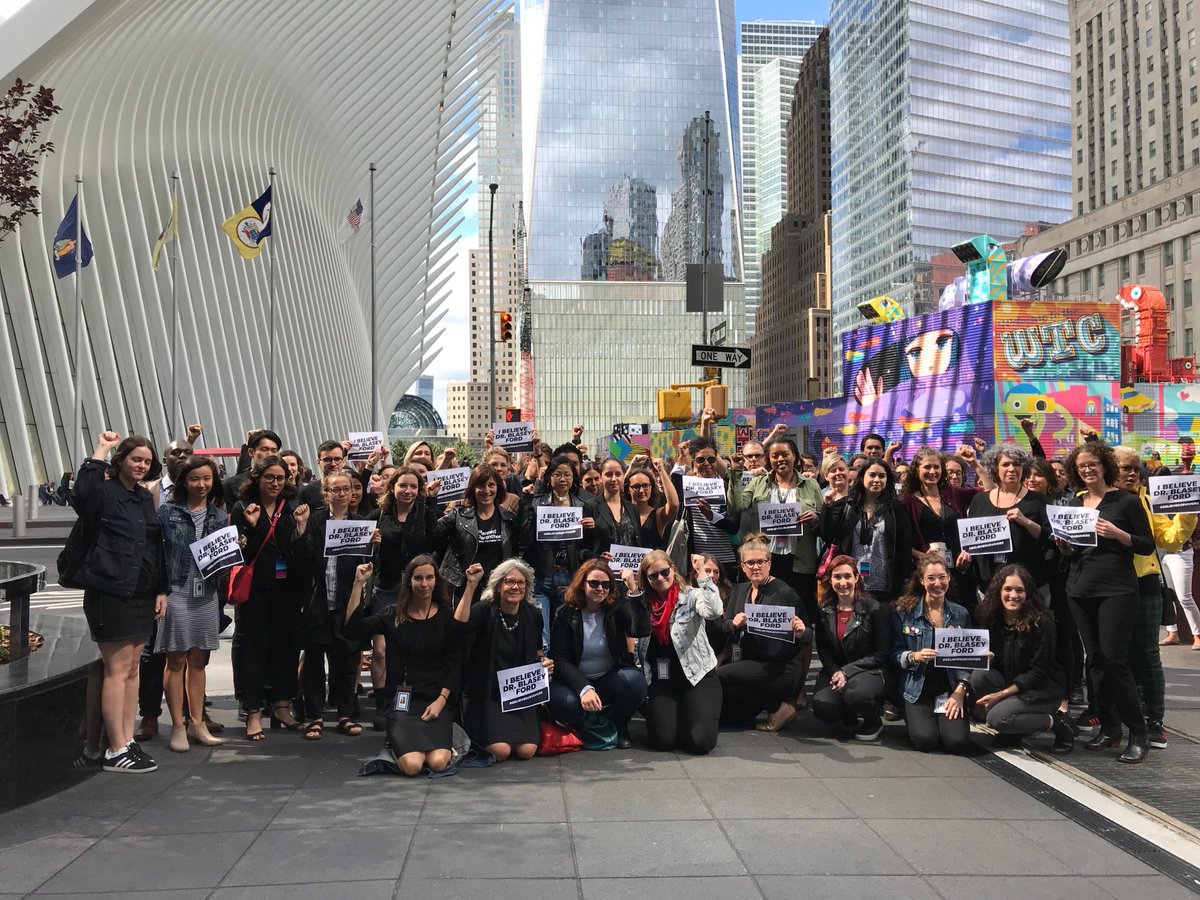 PPact's tweet photo. To Dr. Christine Blasey Ford, Deborah Ramirez, and all the survivors, we want you to know: 

You are not alone. 
You are resilient. 
Millions of us have your back. 

#BelieveSurvivors #StopKavanaugh https://t.co/pcf0sjzCgs