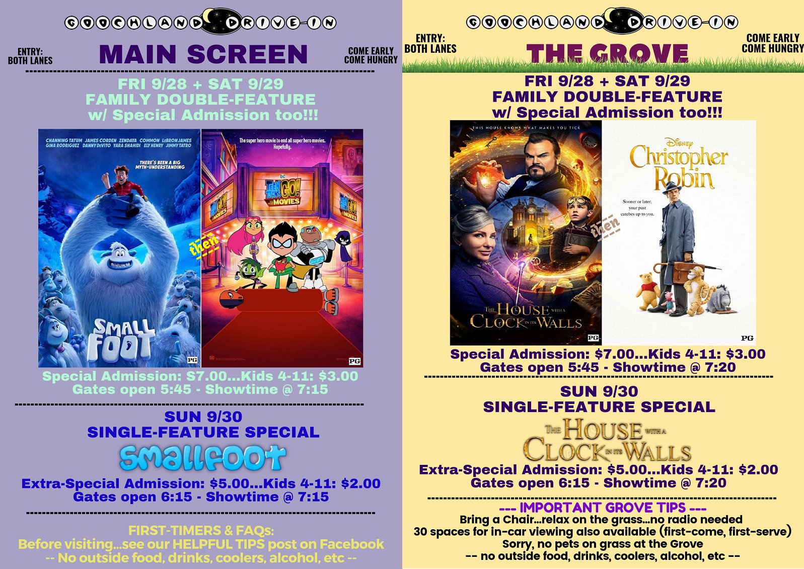 Goochland Drive In On Twitter All Family Friendly Line Ups