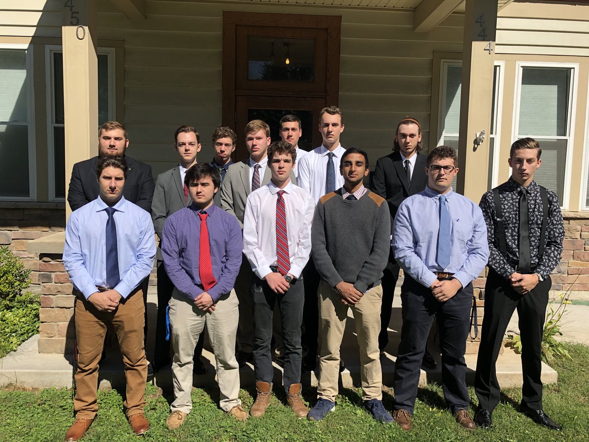 PSKRIT's tweet photo. We’d like to congratulate the 13 boys who have accepted bids, and are now Phi Sig associates! Now it’s time for the Brothers to turn them into men! #DamnProud https://t.co/5V47OMdoht