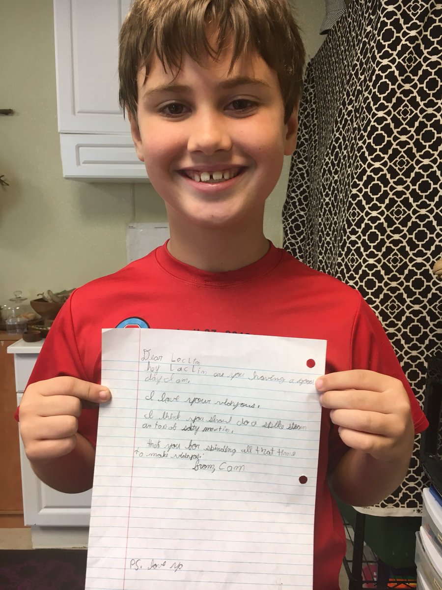 PESLowerSchool's tweet photo. @lachlan On of our third graders wrote you a fan mail letter! Enjoy! https://t.co/SzITebNPv9